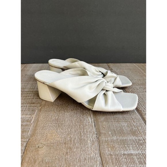 Vince Denise Knot Slide cream leather Sandals Slide size 39 - Picture 2 of 10